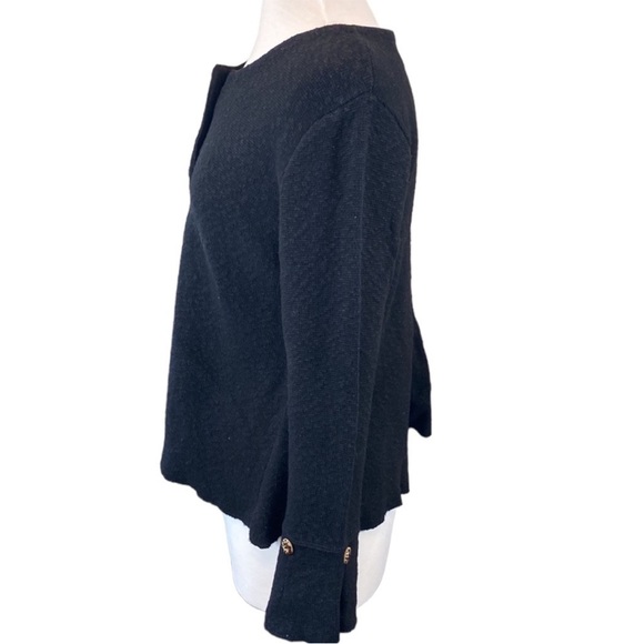 Willow Heavy Black Knit Cardigan - Picture 4 of 11